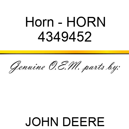 Horn - HORN 4349452