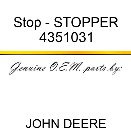 Stop - STOPPER 4351031