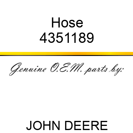 Hose 4351189