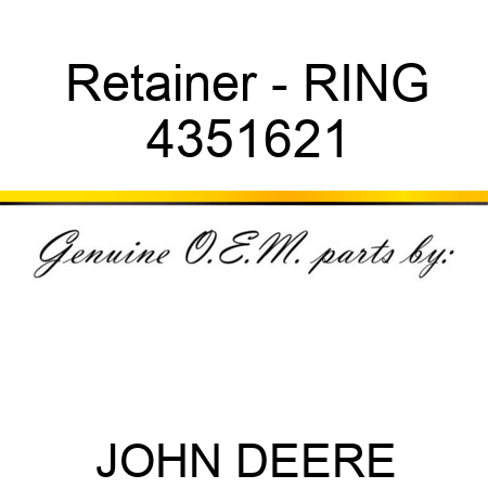 Retainer - RING 4351621