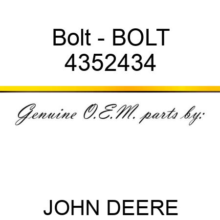 Bolt - BOLT 4352434
