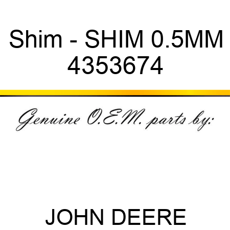 Shim - SHIM 0.5MM 4353674