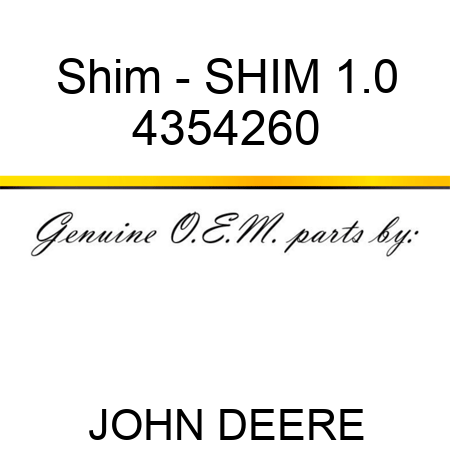 Shim - SHIM 1.0 4354260