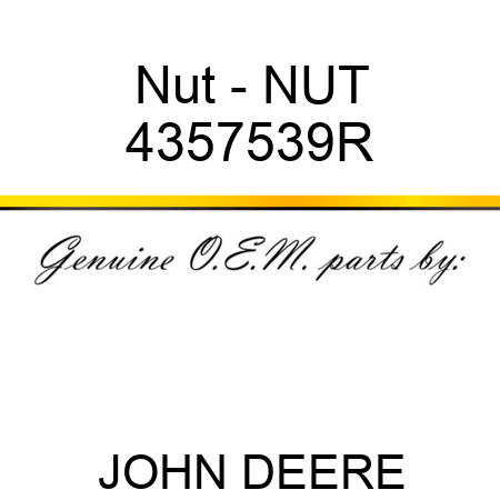 Nut - NUT 4357539R