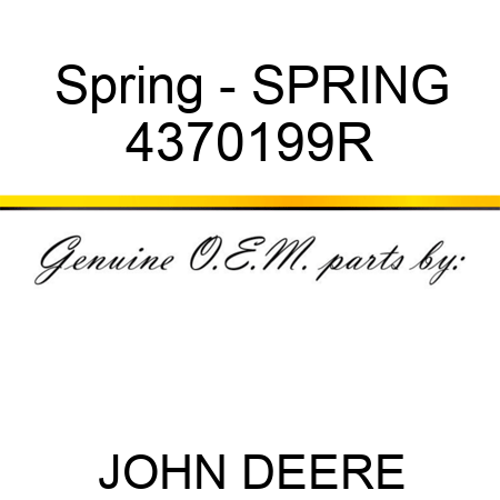 Spring - SPRING 4370199R