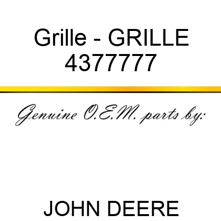 Grille - GRILLE 4377777