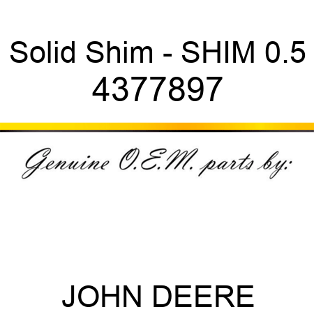 Solid Shim - SHIM 0.5 4377897