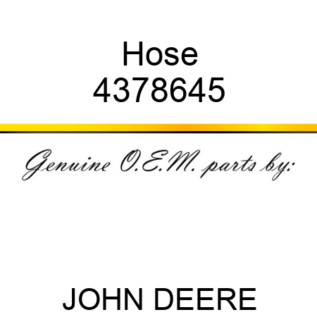 Hose 4378645