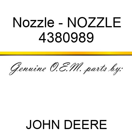 Nozzle - NOZZLE 4380989