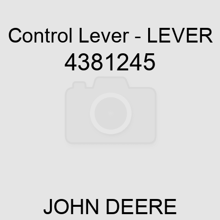 Control Lever - LEVER 4381245