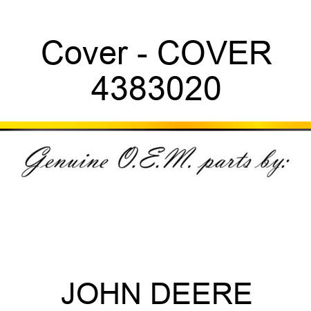 Cover - COVER 4383020