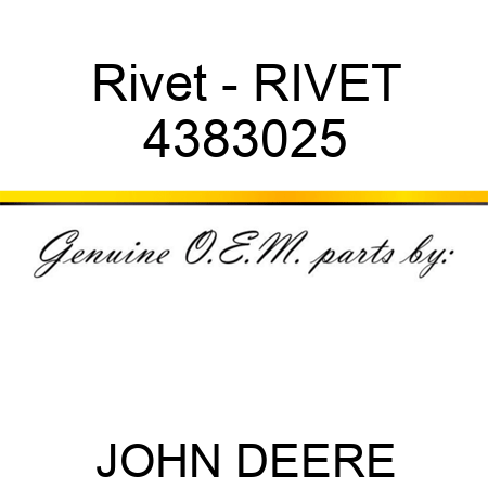 Rivet - RIVET 4383025