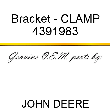 Bracket - CLAMP 4391983