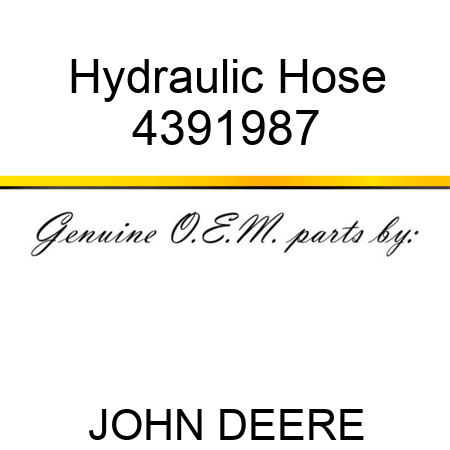 Hydraulic Hose 4391987