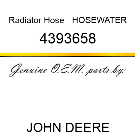 Radiator Hose - HOSE,WATER 4393658