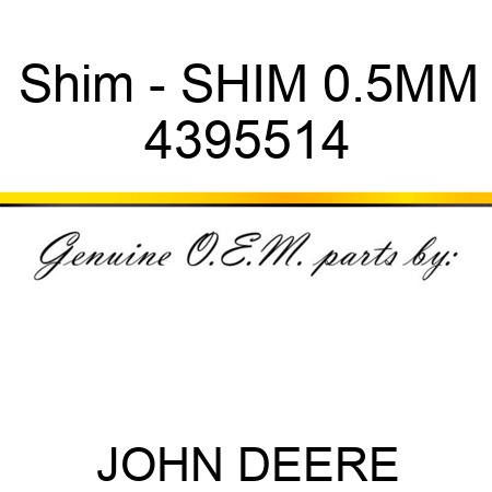 Shim - SHIM 0.5MM 4395514