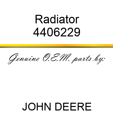 Radiator 4406229