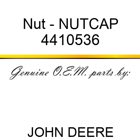 Nut - NUT,CAP 4410536