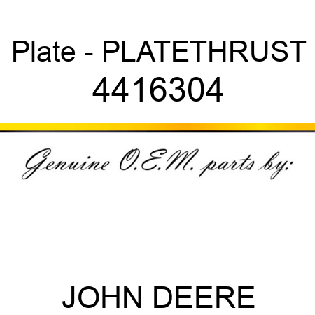 Plate - PLATETHRUST 4416304