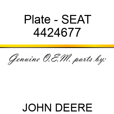 Plate - SEAT 4424677