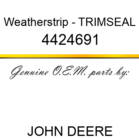 Weatherstrip - TRIM,SEAL 4424691