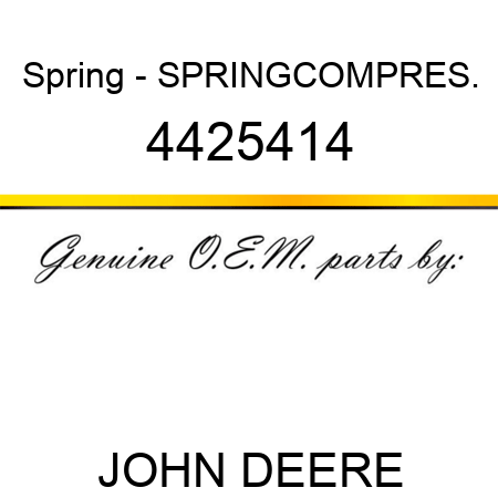 Spring - SPRING,COMPRES. 4425414