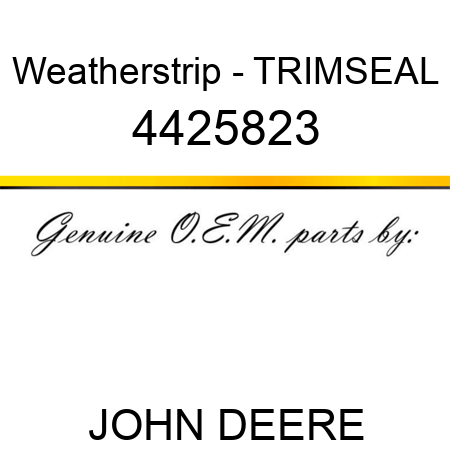 Weatherstrip - TRIM,SEAL 4425823
