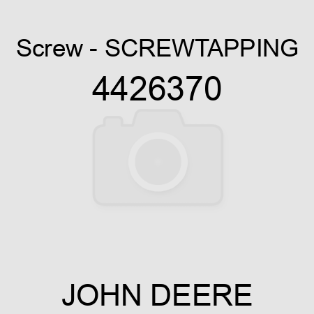 Screw - SCREW,TAPPING 4426370