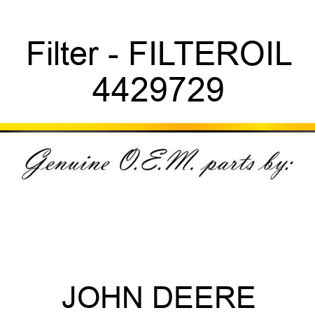 Filter - FILTER,OIL 4429729