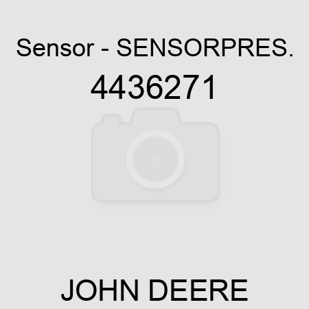 Sensor - SENSOR,PRES. 4436271