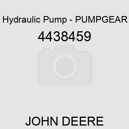 Hydraulic Pump - PUMP,GEAR 4438459