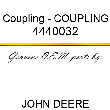 Coupling - COUPLING 4440032