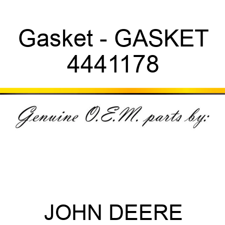 Gasket - GASKET 4441178