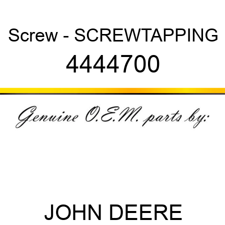 Screw - SCREW,TAPPING 4444700