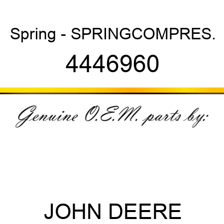 Spring - SPRING,COMPRES. 4446960