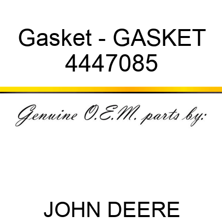 Gasket - GASKET 4447085