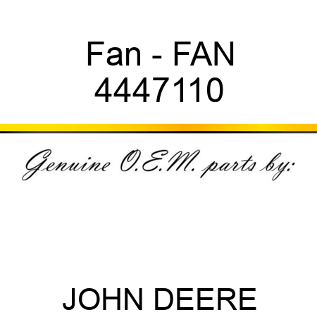 Fan - FAN 4447110