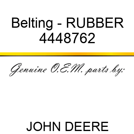 Belting - RUBBER 4448762