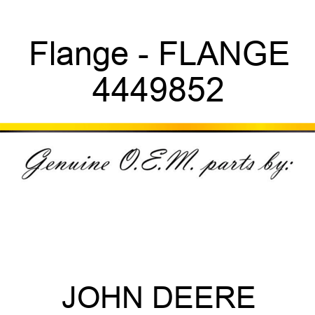 Flange - FLANGE 4449852