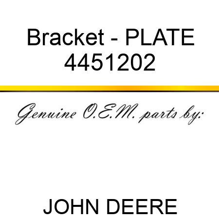 Bracket - PLATE 4451202