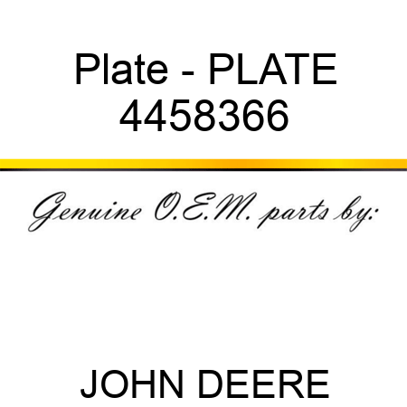 Plate - PLATE 4458366