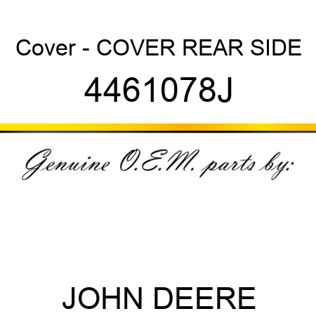 Cover - COVER, REAR, SIDE 4461078J