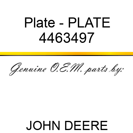 Plate - PLATE 4463497