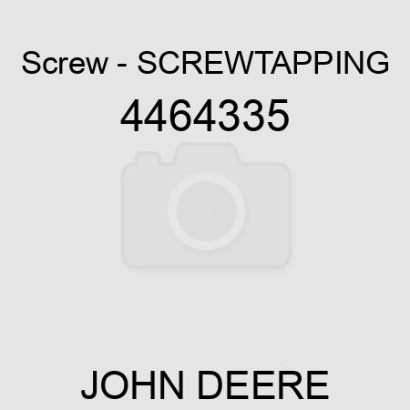 Screw - SCREW,TAPPING 4464335