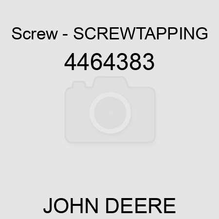 Screw - SCREW,TAPPING 4464383