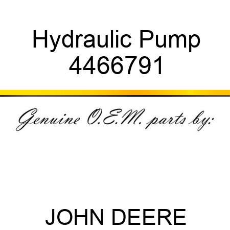 Hydraulic Pump 4466791