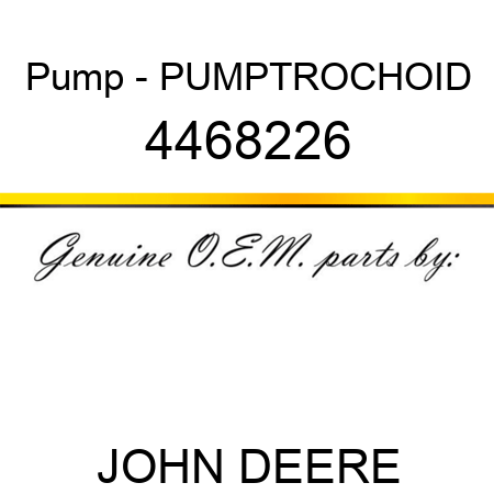 Pump - PUMP,TROCHOID 4468226