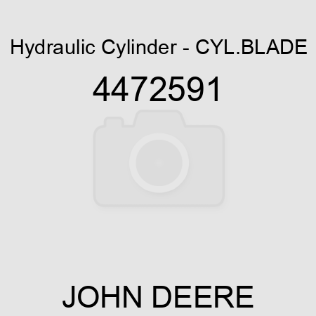Hydraulic Cylinder - CYL.,BLADE 4472591