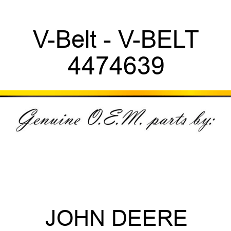 V-Belt - V-BELT 4474639
