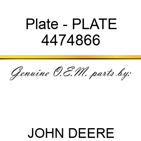 Plate - PLATE 4474866